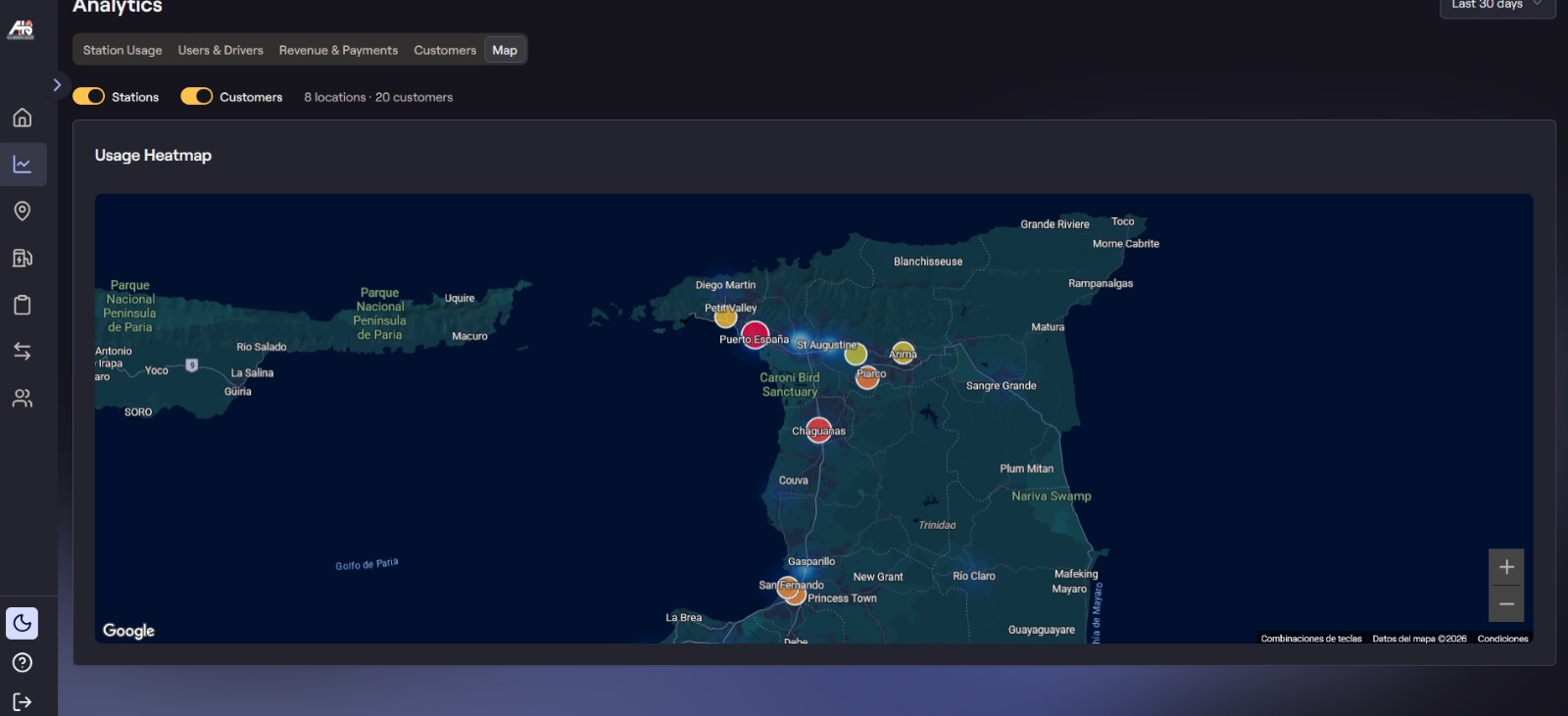 Trinidad Coverage Map - OCPI Publishing