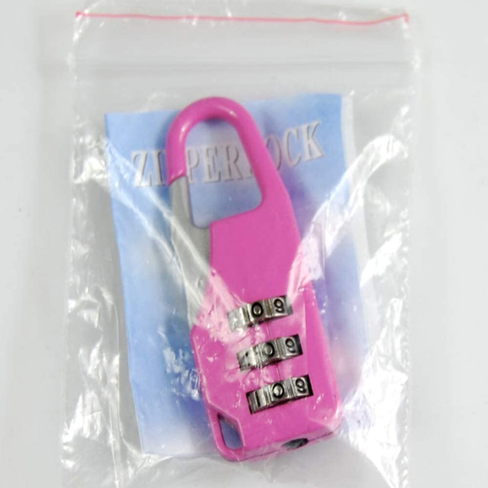 3-Digit Combination Lock of Zinc Alloy, The Small Safe Combination Padlock for Suitcases Luggage Briefcases Computer Bags Schoolbags Backpacks