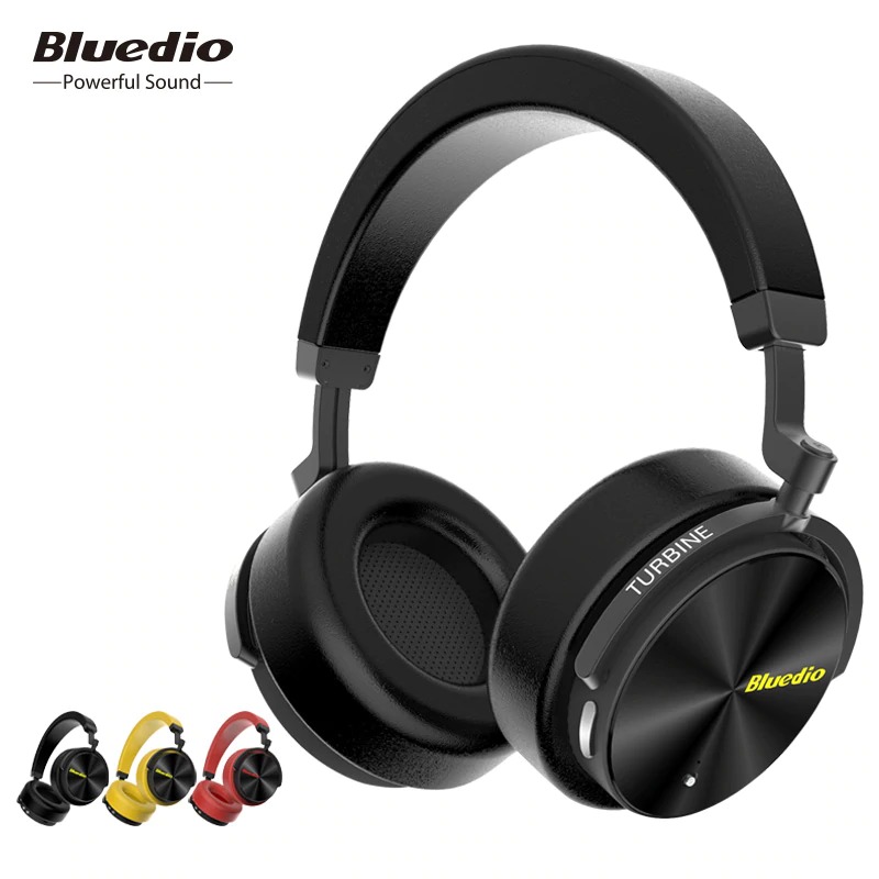 Bluedio T/5 bluetooth headphone Active Noise Cancelling headset with microphone for phones and music earphone