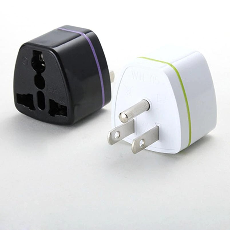 Malloom 2019 Universal EU AU UK Germany To USA US Canad 3pin Travel Adaptor Plug Converter Adapter Power Charger Connector