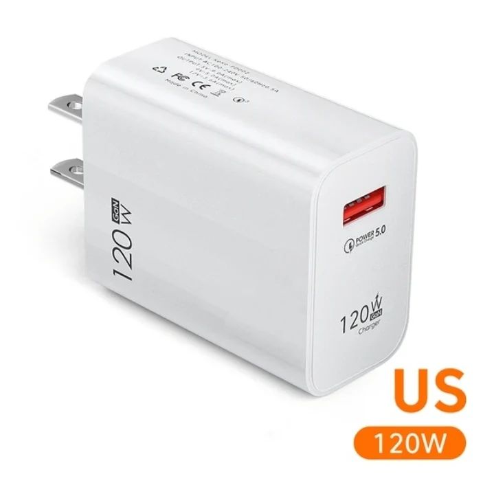 120W 1 port USB Type A GaN Charger Quick Charge 3.0