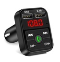 FM Transmitter Bluetooth Handsfree Car Kit Charger - Black