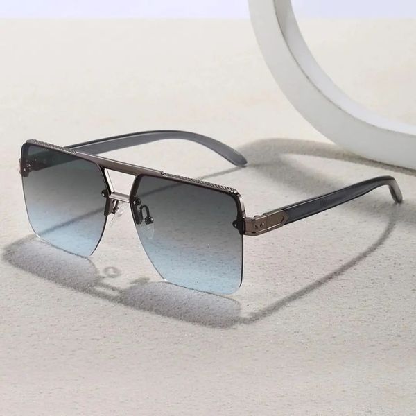 Men Top Bar Sunglasses - Grey