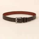 Men Square Buckle Casual Belt - Coffee Brown/ size 40-42