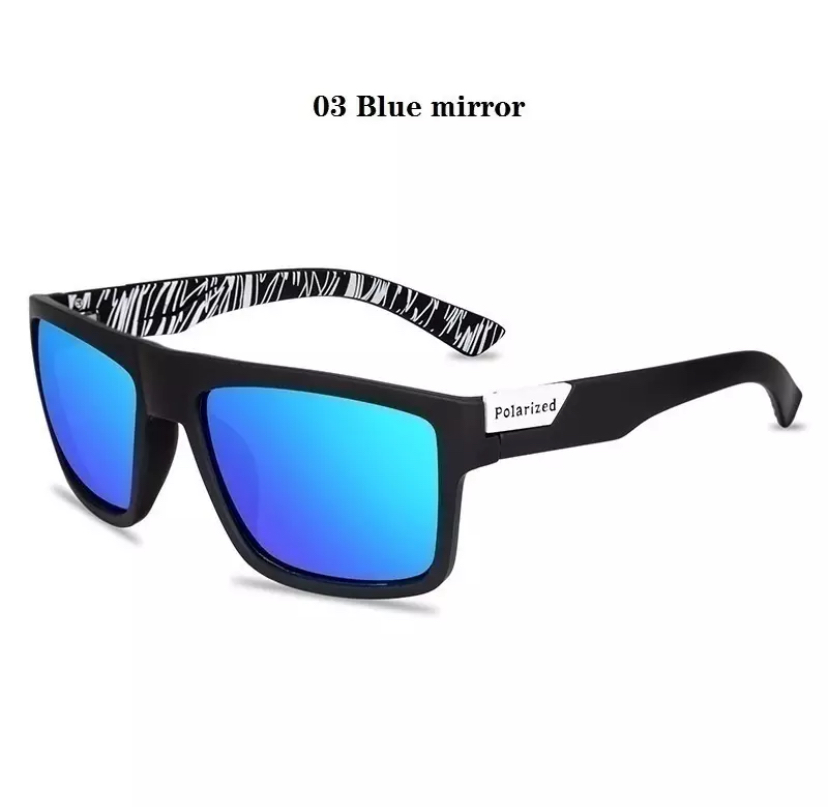 Men Women Polarized Sunglasses : 03 Dark blue mirror