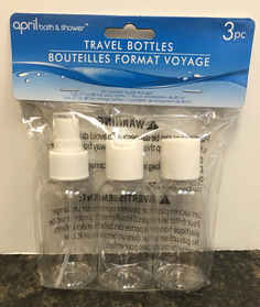 [0214] Travel Bottles 3 pieces w Sanitizer Spray Bottle