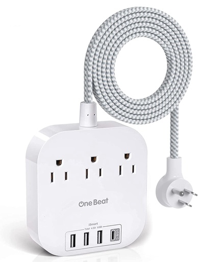 [0122] OneBeat Desktop Power strip with 3 outlets and 4 USB Ports