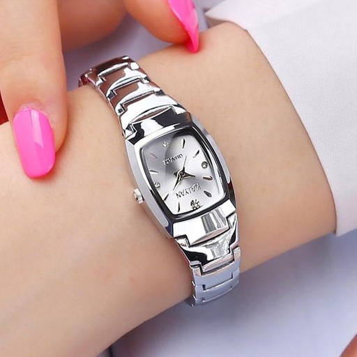 Luxury Crystal Women Bracelet Watch - Silver